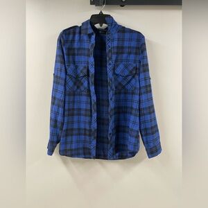 Blue Boyfriend Plaid
